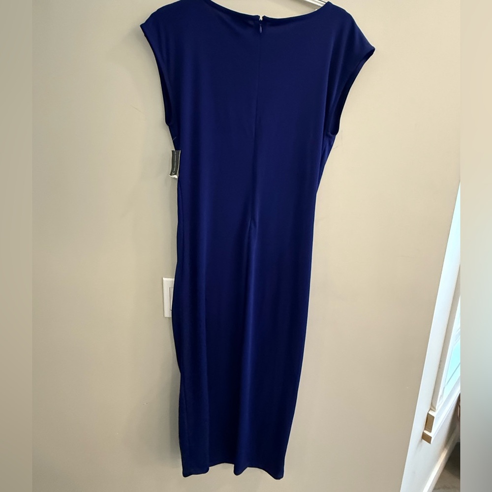 INC International Concepts Rushed Blue Dress
